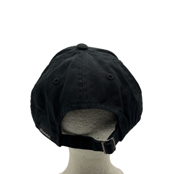Black Baseball Cap Meta Infinity Logo Pacific Headwear Adjustable OSFM - Picture 4 of 7